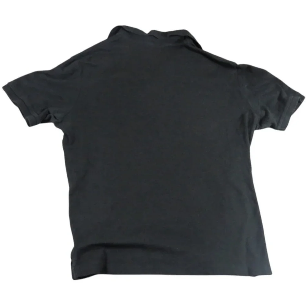 Polo Ralph Lauren Shirt Classic Fit Black Pique Cotton Polo Pony Logo Men Size M